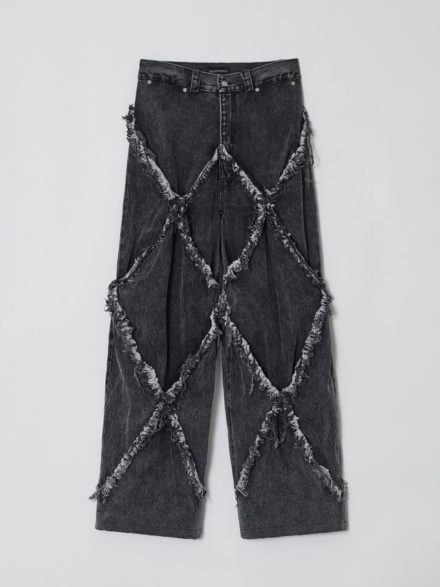 SS24 FRAY DOUBLE X BAGGY JEANS (-40%)