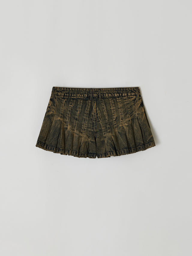 SS25 DENIM PLEATED SHORTS (-40%)