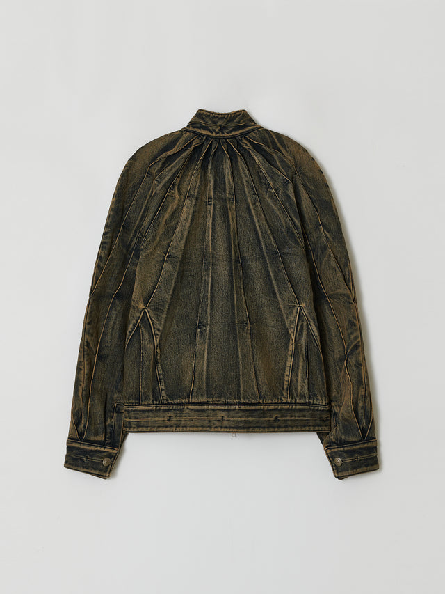 SS25 DENIM SUNRAY PLEAT JACKET (-20%)