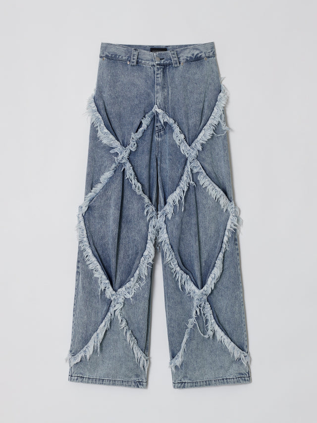 SS24 FRAY DOUBLE X BAGGY JEANS (-40%)