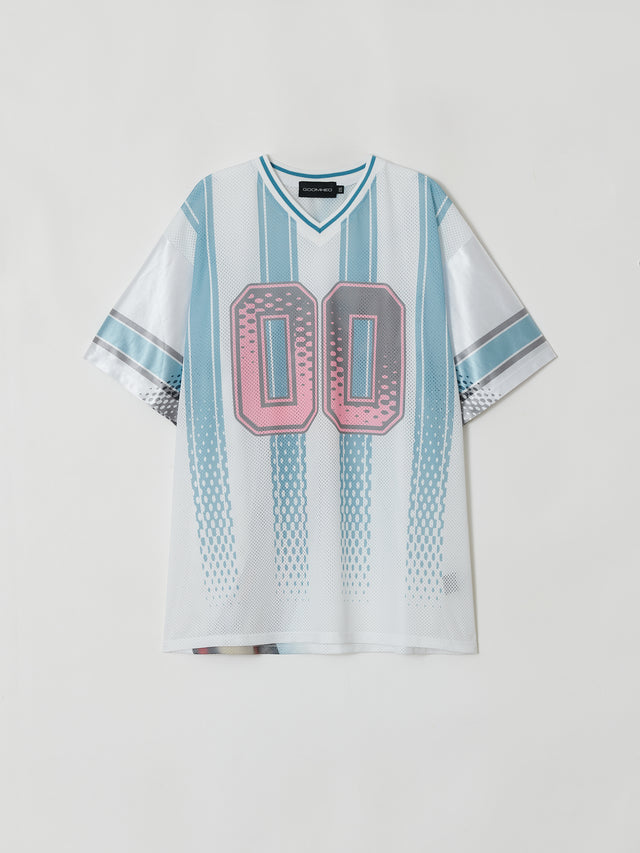 SS25 G00M WHITE FOOTBALL TOP (-30%)