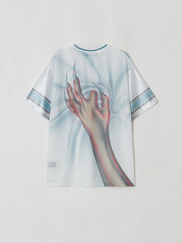 SS25 G00M WHITE FOOTBALL TOP (-30%)
