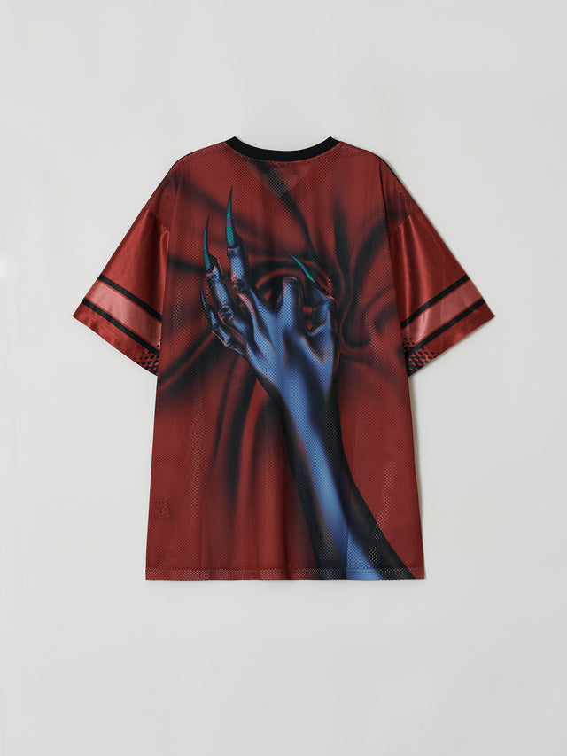 SS25 G00M RED FOOTBALL TOP (-30%)
