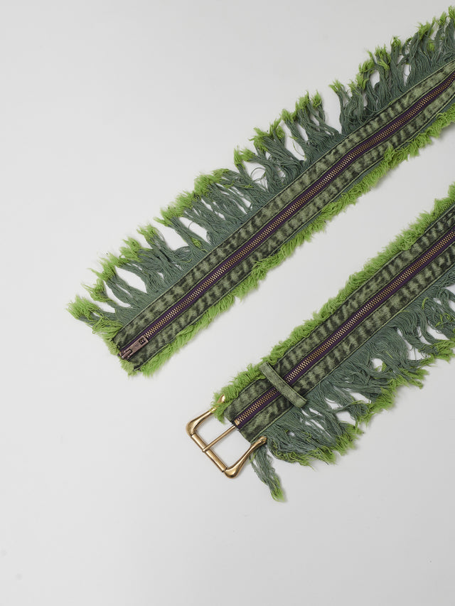 SS24 FRAY BELT (GREEN)