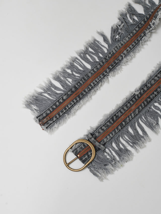 SS24 FRAY BELT (GREY)