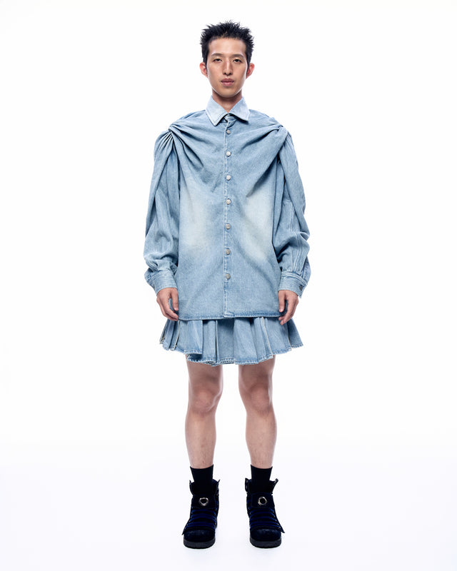 SS26 DENIM TWIST SHIRT (-40%)