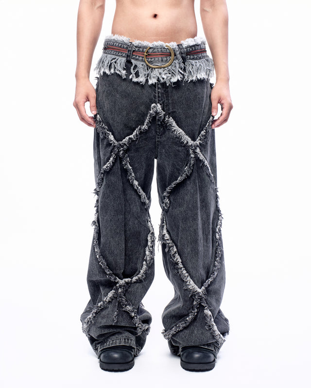 SS24 FRAY BELT (GREY)