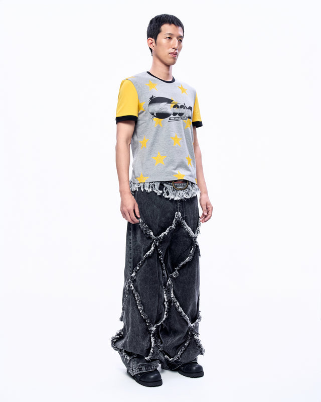 SS24 FRAY DOUBLE X BAGGY JEANS (-40%)