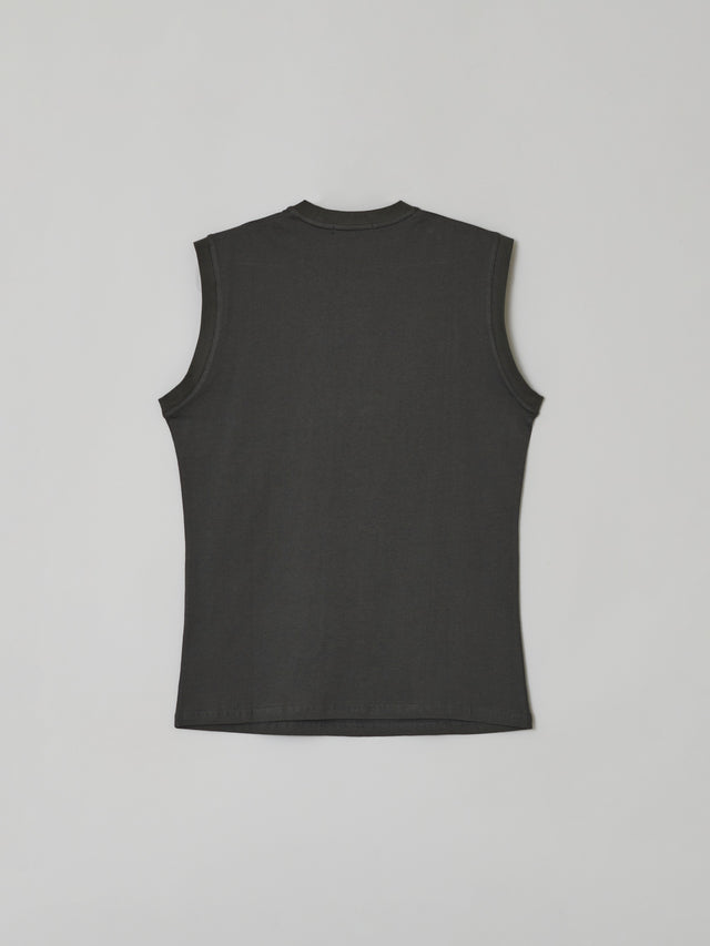 AW23 FURRY SKELETON PRINT SLEEVELESS TOP (-30%)