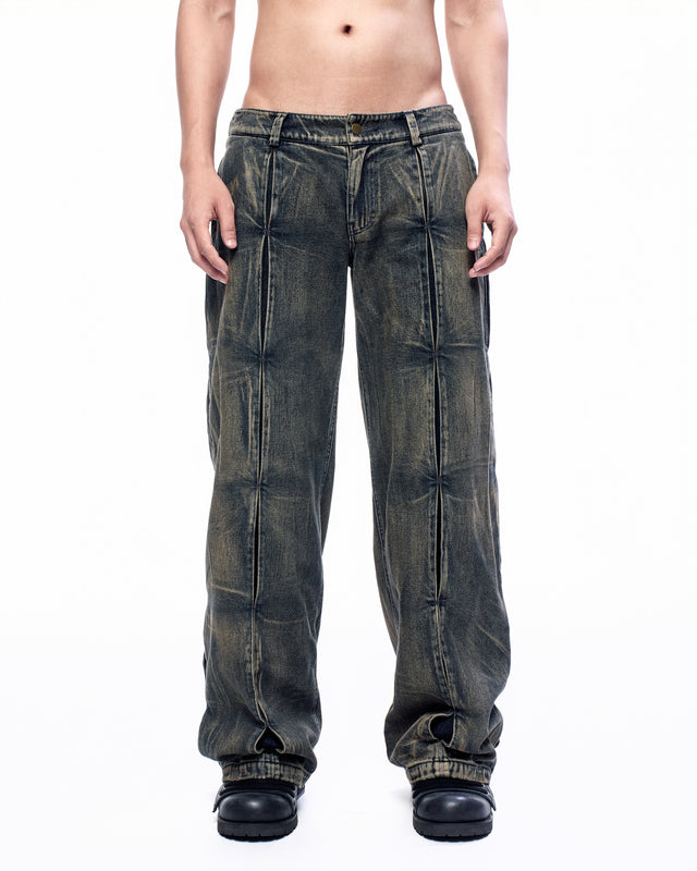 AW25 VERTICAL PLEATS JEANS (-30%)