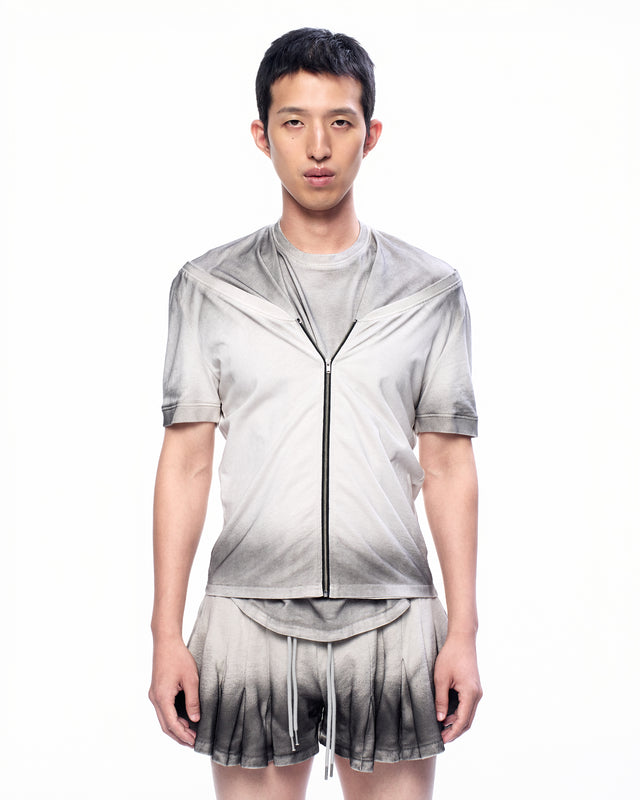 SS25 FRONT ZIP UP T-SHIRT (-30%)