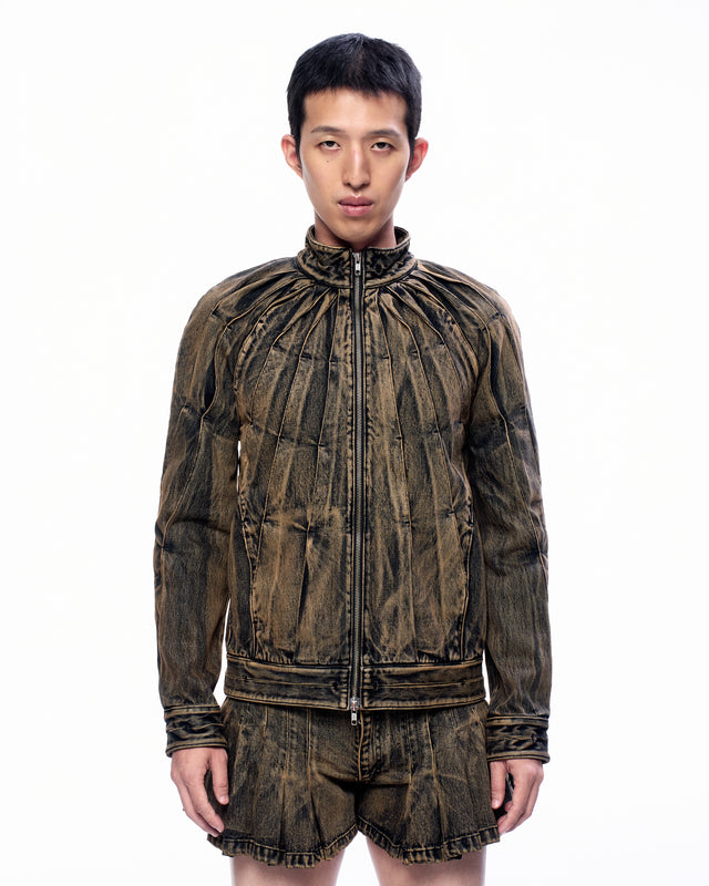 SS25 DENIM SUNRAY PLEAT JACKET (-20%)