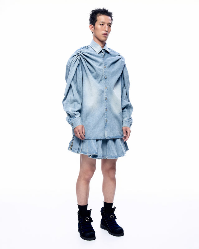 SS26 DENIM TWIST SHIRT (-40%)
