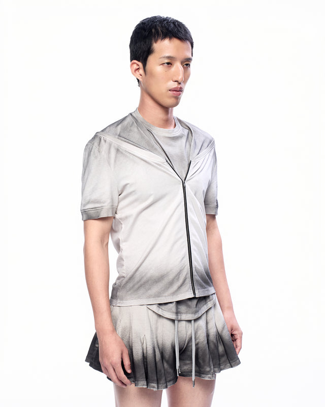 SS25 FRONT ZIP UP T-SHIRT (-30%)