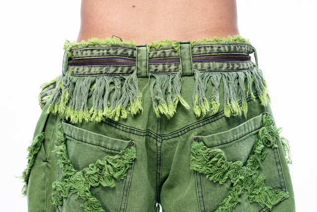 SS24 FRAY BELT (GREEN)
