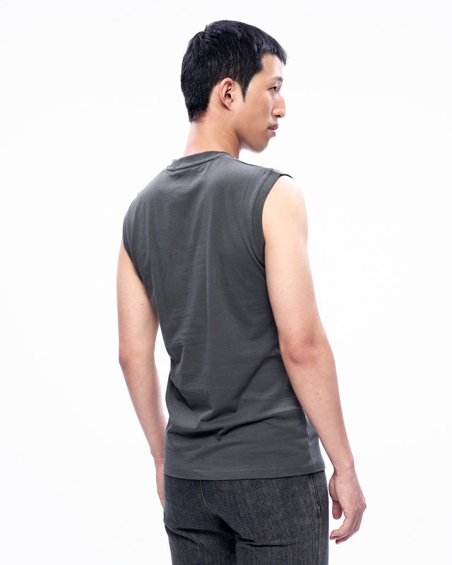 AW23 FURRY SKELETON PRINT SLEEVELESS TOP (-30%)