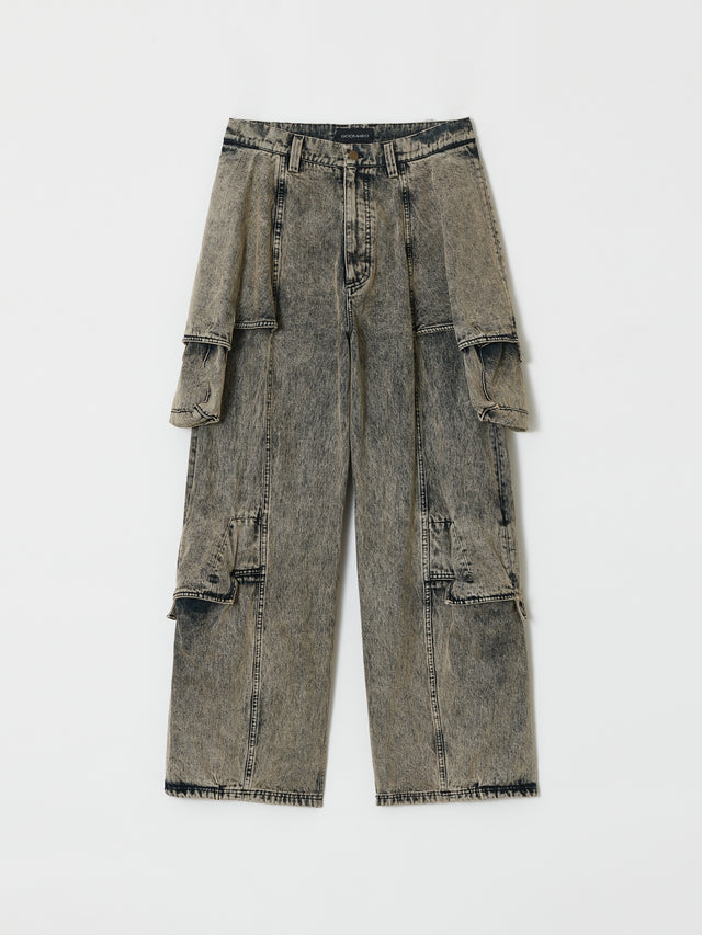 SS26 FLARED LAYER DOUBLE POCKET JEANS (-40%)