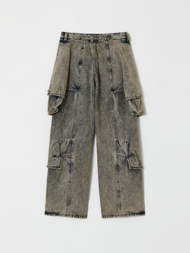 SS26 FLARED LAYER DOUBLE POCKET JEANS (-40%)