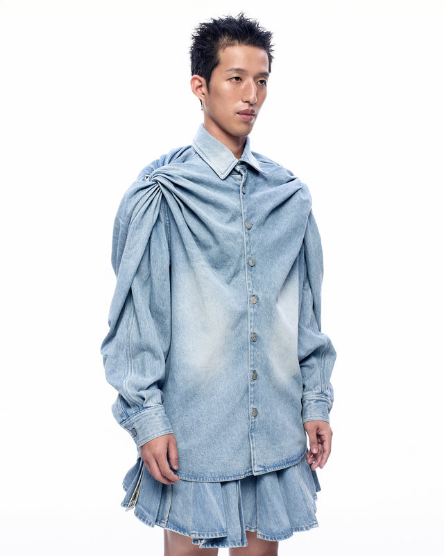 SS26 DENIM TWIST SHIRT (-40%)