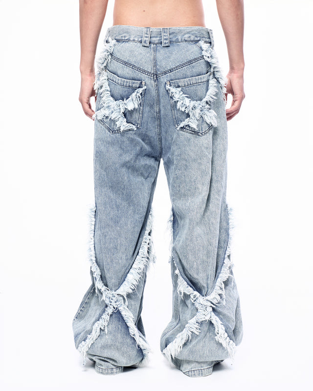 SS24 FRAY DOUBLE X BAGGY JEANS (-40%)