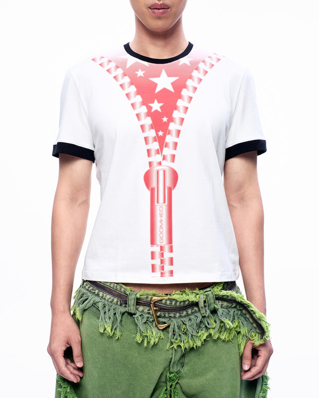SS24 ZIPPER PRINT T-SHIRT (-40%)