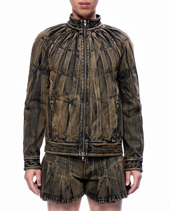 SS25 DENIM SUNRAY PLEAT JACKET (-20%)
