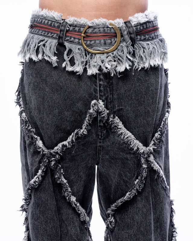 SS24 FRAY DOUBLE X BAGGY JEANS (-40%)