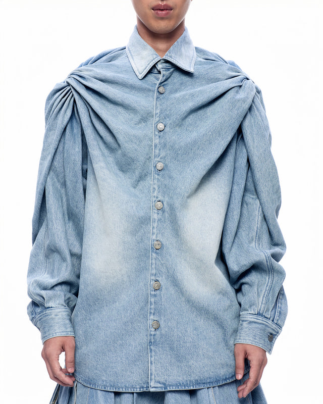 SS26 DENIM TWIST SHIRT (-40%)