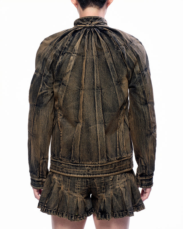 SS25 DENIM SUNRAY PLEAT JACKET (-20%)