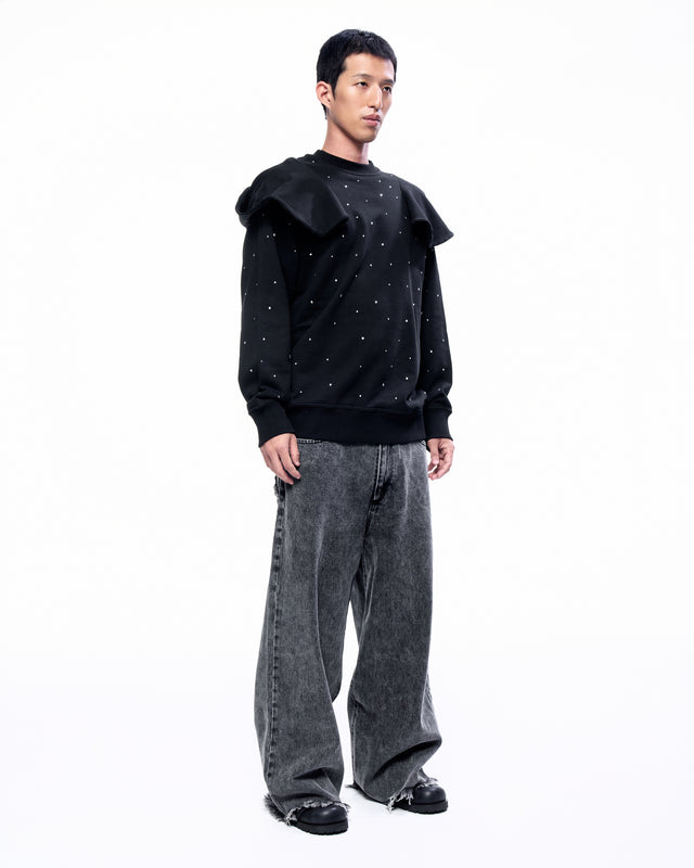 SS24 PLAIN BACK POCKET BAGGY JEANS (-40%)