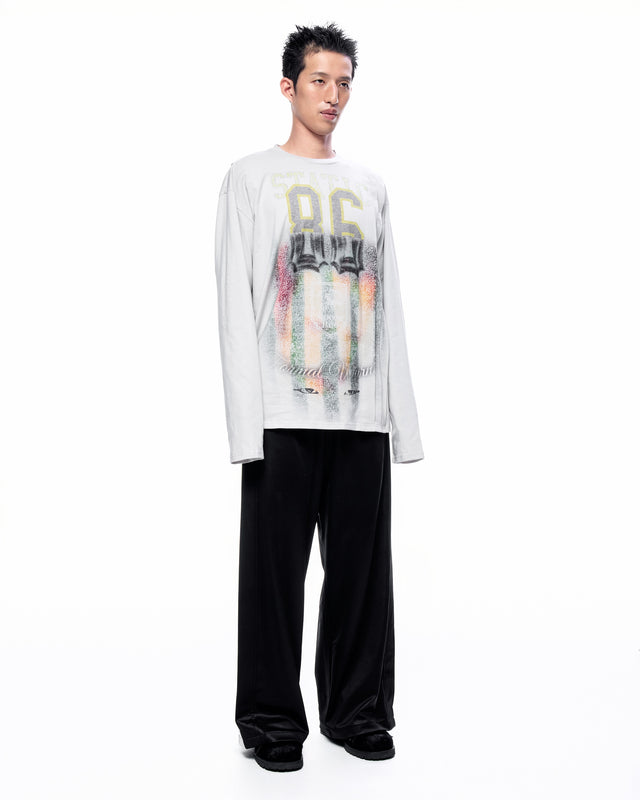 SS26 PLEATED LONG  SLEEVES T-SHIRT (-40%)