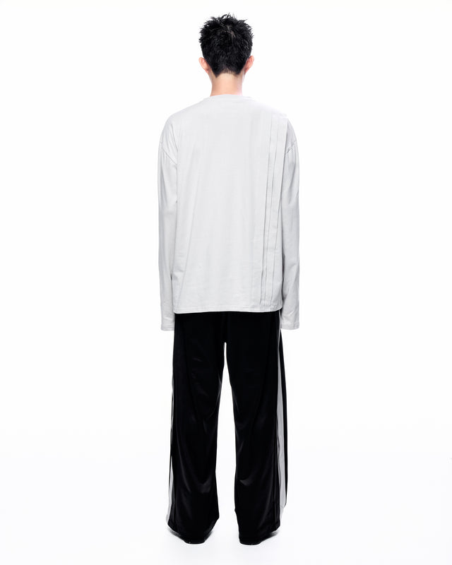 SS26 PLEATED LONG  SLEEVES T-SHIRT (-40%)
