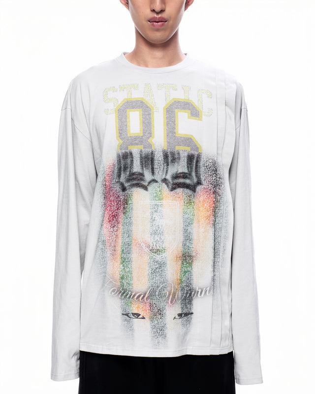 SS26 PLEATED LONG  SLEEVES T-SHIRT (-40%)