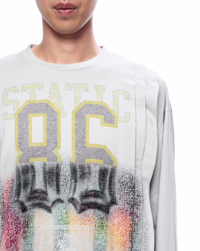 SS26 PLEATED LONG  SLEEVES T-SHIRT (-40%)